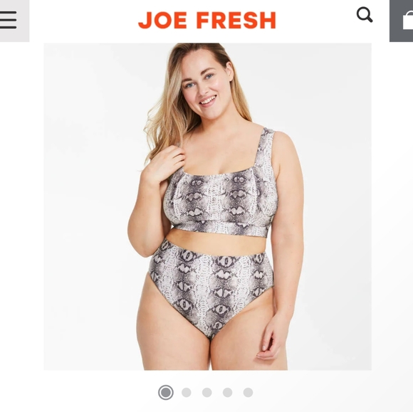 Roxy Earle X Joe Fresh Snakeskin Bathing suit - Picture 2 of 8